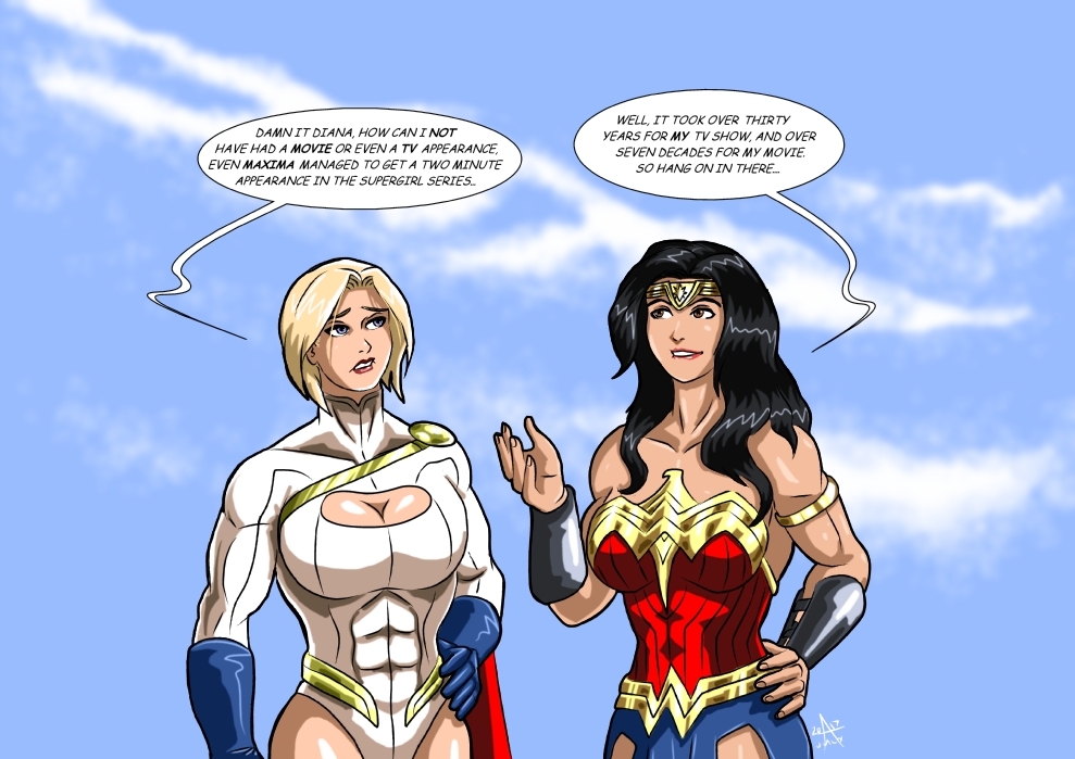 Power Girl and Wonder Woman