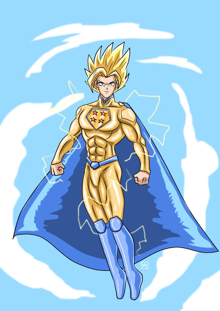 Sayan Man Commission - Super Saiyan Man by adamantis on DeviantArt