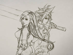 Tifa and CLoud