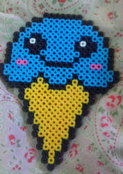 Perler Bead Kawaii Ice Cream Cone[: