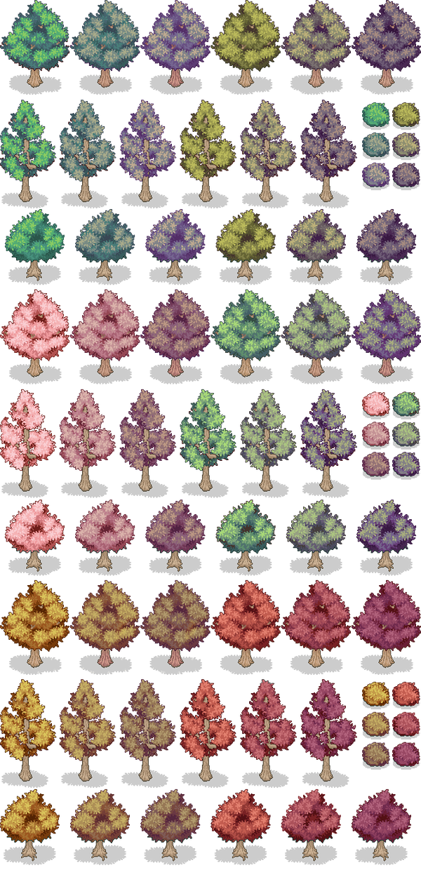 Trees tile rpg by Mllessentials on DeviantArt