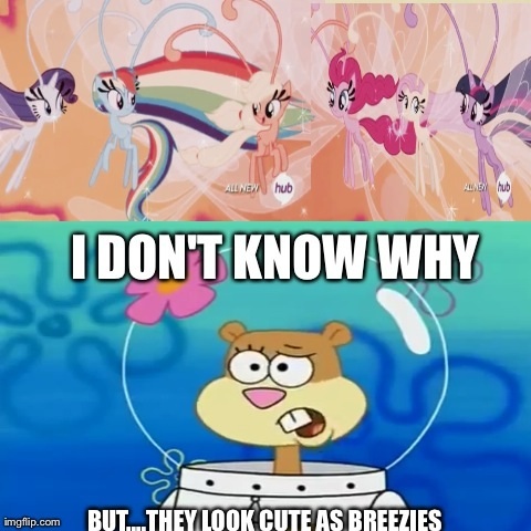 Sandy Cheek's Thoughts of the Mane 6 As Breezies