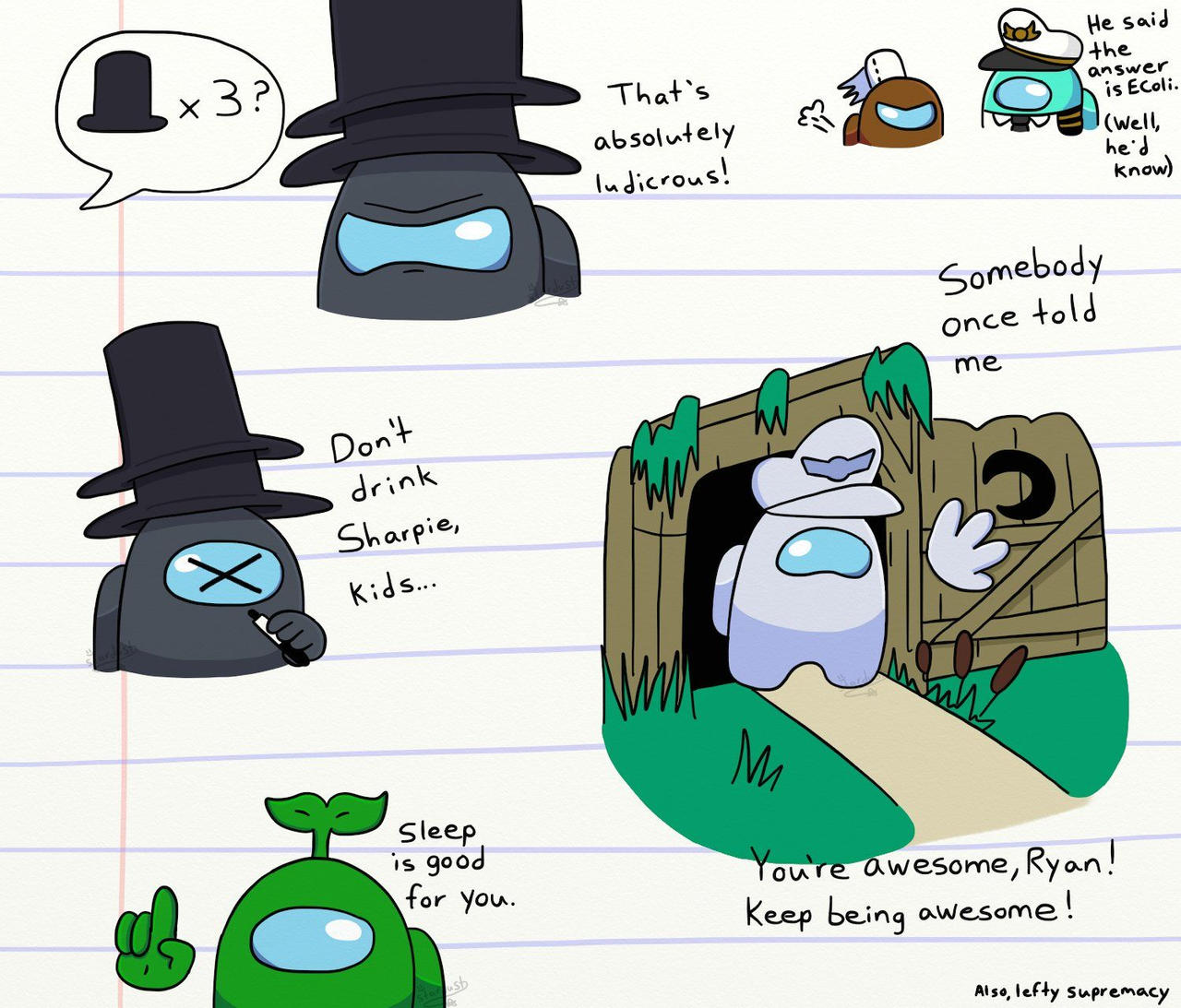 AMONG US LOGIC on twitter by WolfieAmongus on DeviantArt