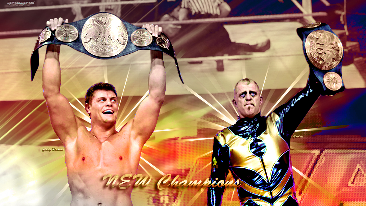 Cody Rhodes and Goldust New Champions Wallpaper