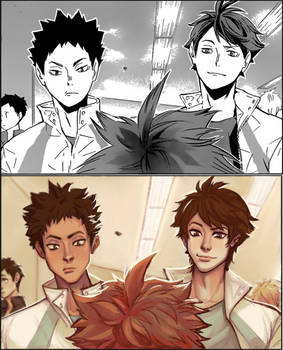 [haikyuu!!] panel redraw - ch 108