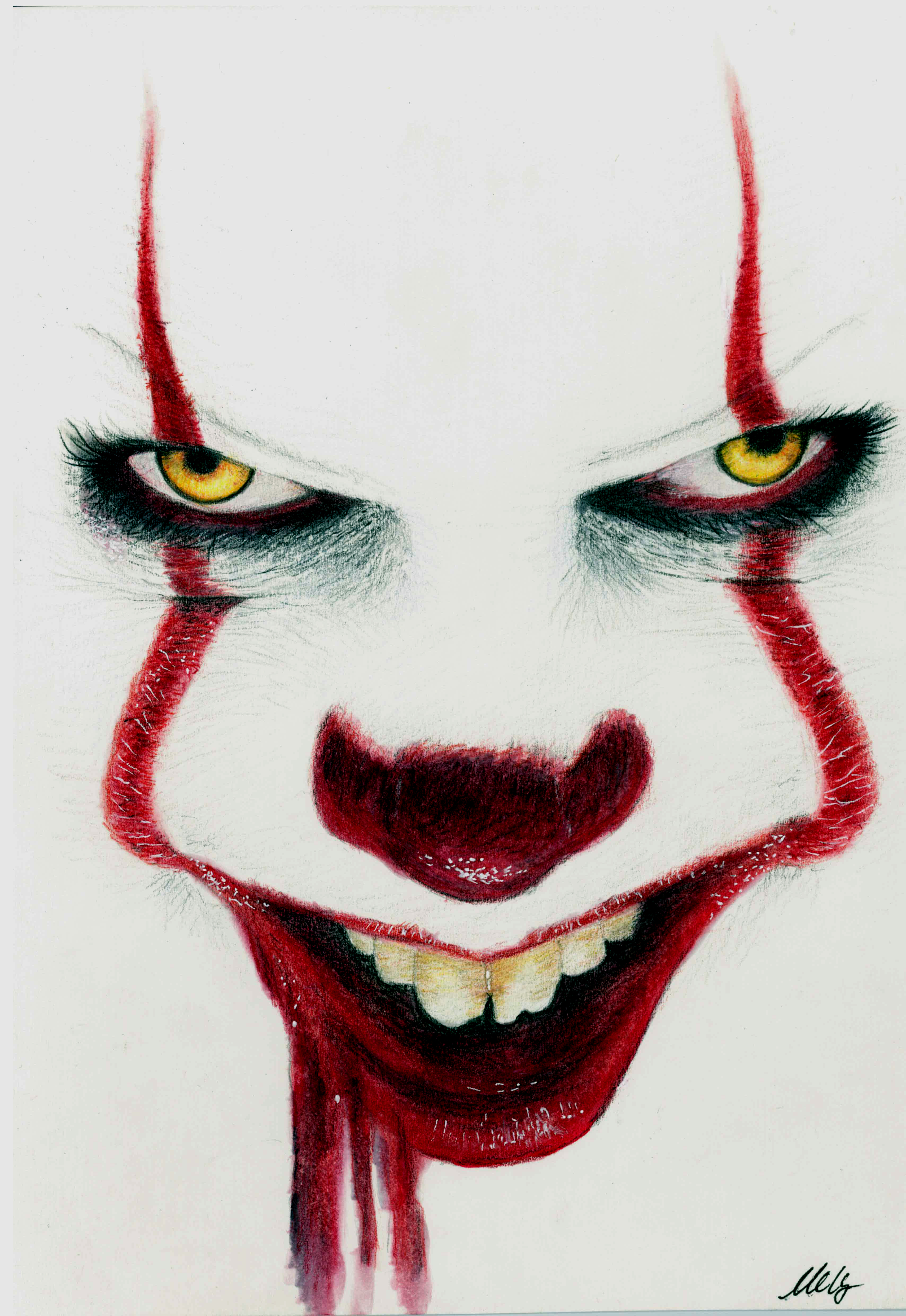 IT Pennywise color pencil drawing by milyzhang97 on DeviantArt