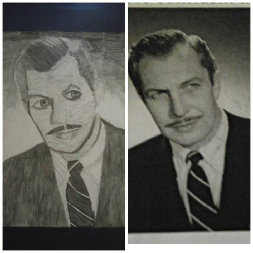 Vincent Price Drawing