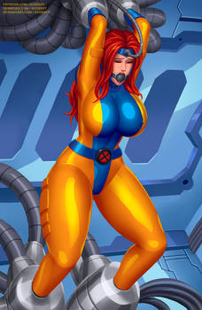 Jean Grey restrained