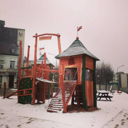 Snowy playground