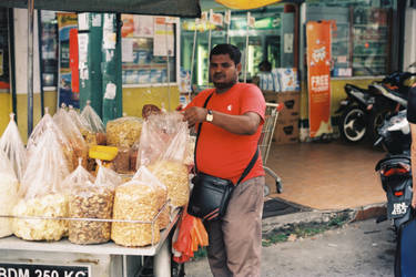 Indian snacks seller.