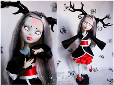 OOAK Monster High Frankie Stein Japanese Shaman