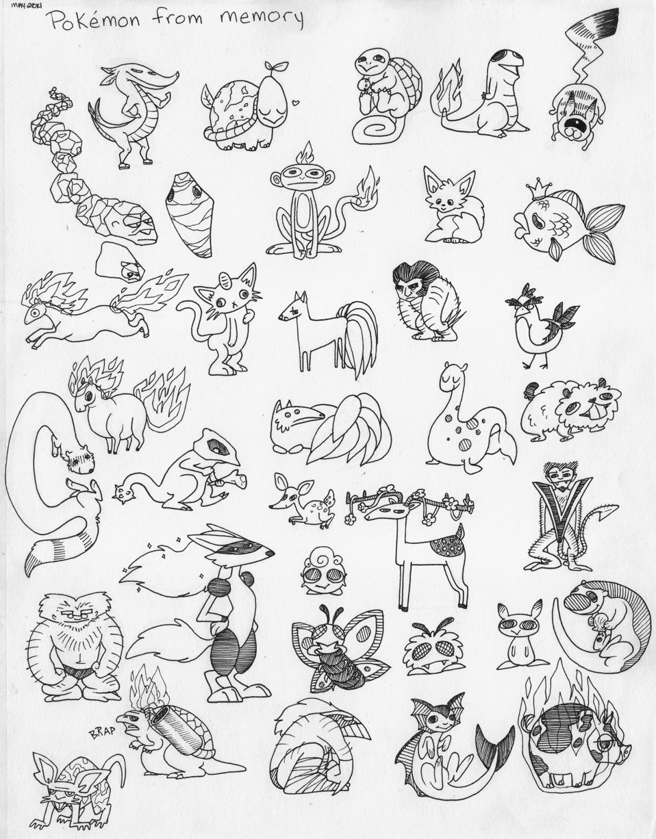 pokemon from memory by lameboat on DeviantArt