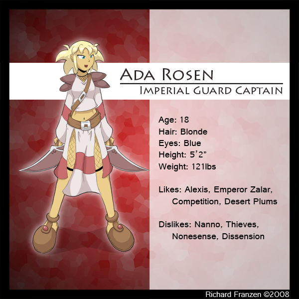 Ada Rosen - Profile by Cokomon on DeviantArt