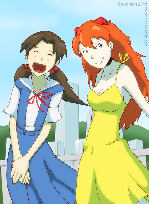 Evangelion - Hikari and Asuka