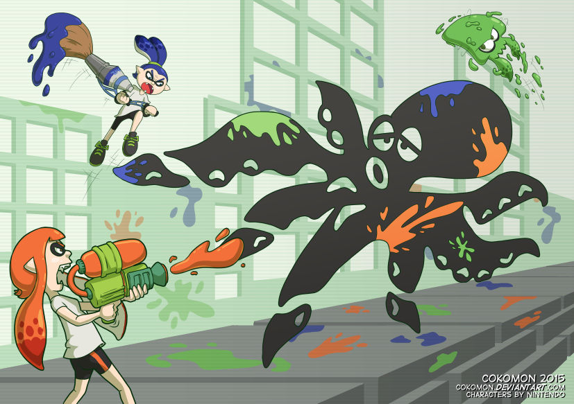 Squidling Squidling Rivalry by Cokomon on DeviantArt
