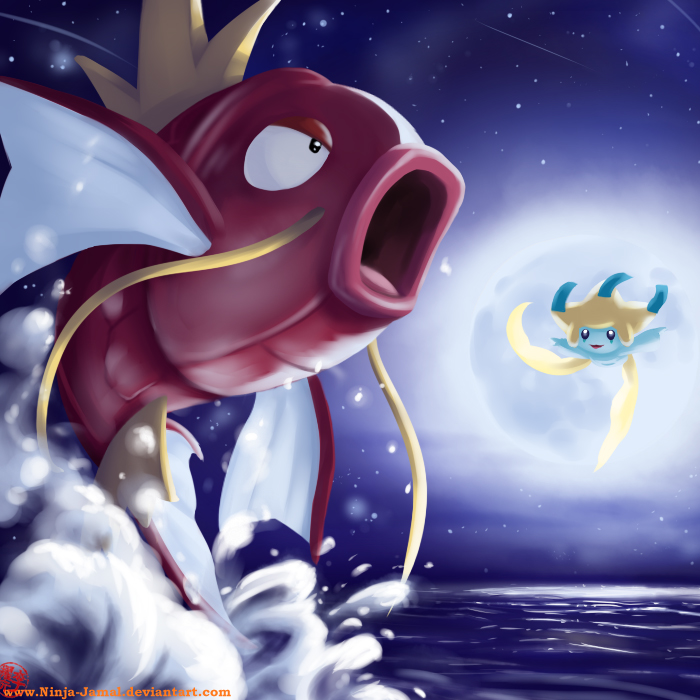 Magikarp and the moon