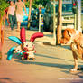 Wild Minun and Plusle on LA street