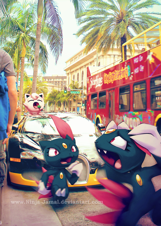 Wild Sneasel on LA street