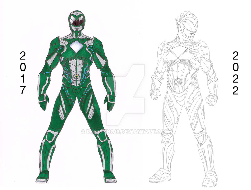 Green Ranger Progress by Ronrhino13 on DeviantArt