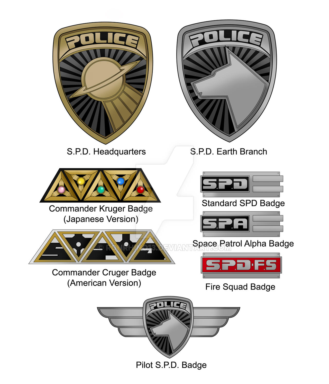 Power Rangers SPD Badge by Ronrhino13 on DeviantArt