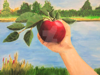 Oil Painting The Forbidden Fruit