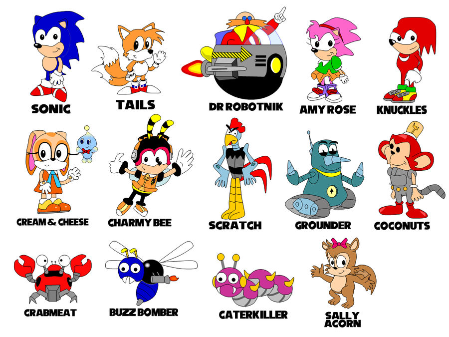 Sonic Characters Page 1 By Cuddlesnowy On Deviantart