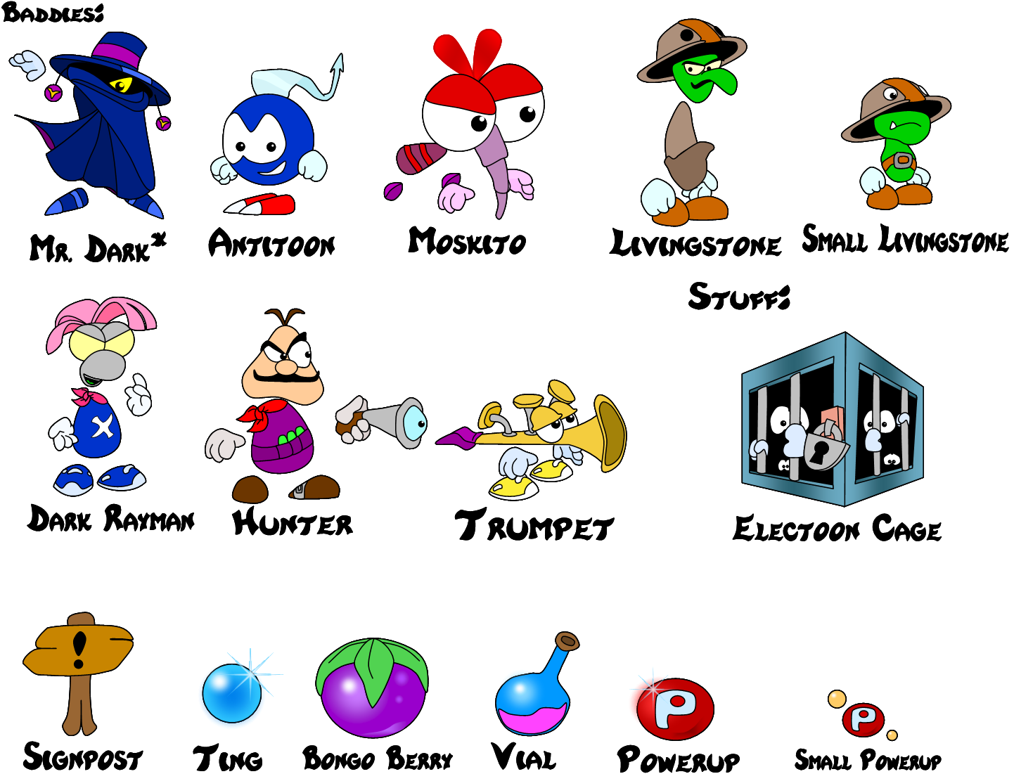 Rayman Legends Characters