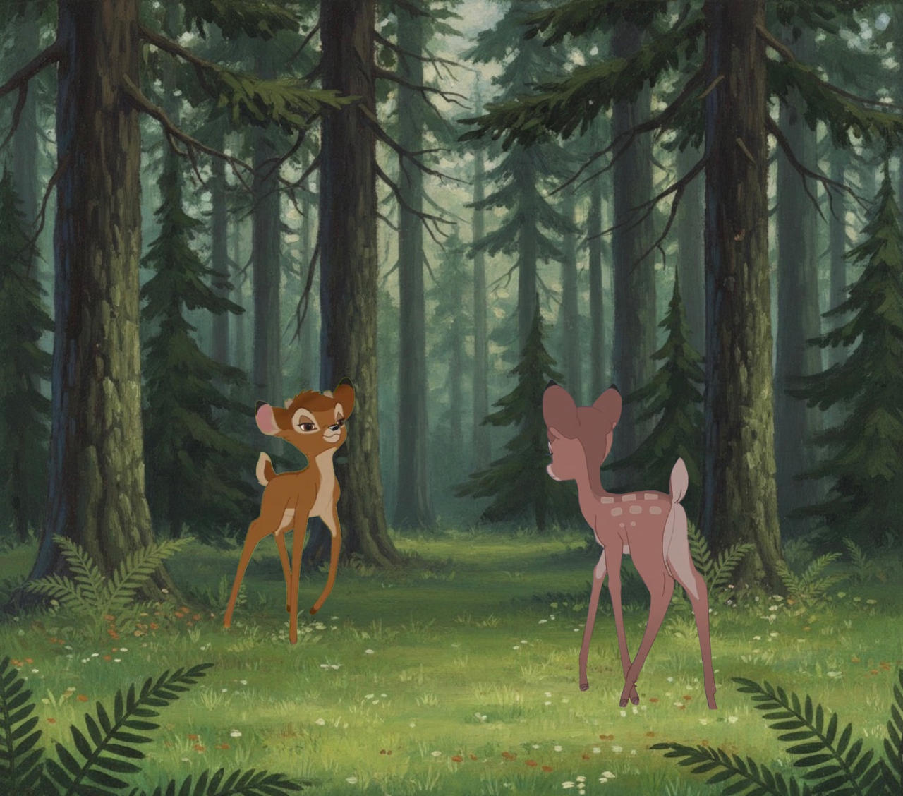Faline Inflation Bambi meeting faline by jteague25 on DeviantArt
