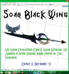 [OC Keyblade] Soar Black Wing {WIP}