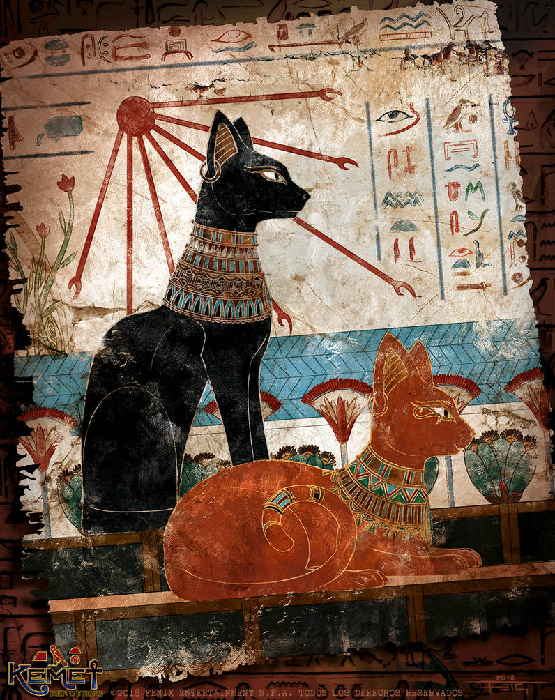 В египте поклонялись кошкам. Храм Богини Баст в Египте. Кошка Баст древний Египет. Египетская богиня Бастет фрески. Фрески древнего Египта Баст.