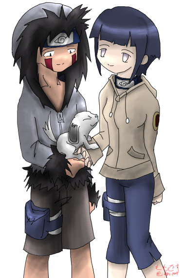 Kiba and Hinata, Coloured