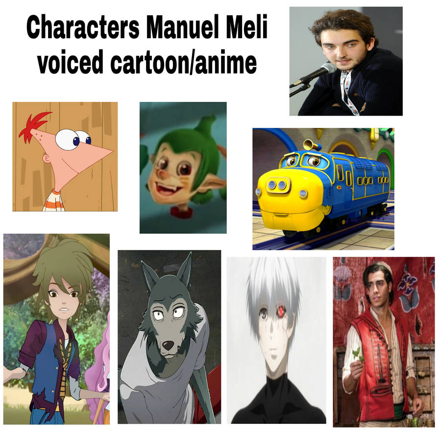 Characters Manuel meli voiced in cartoons/anime by Petraprittydog on