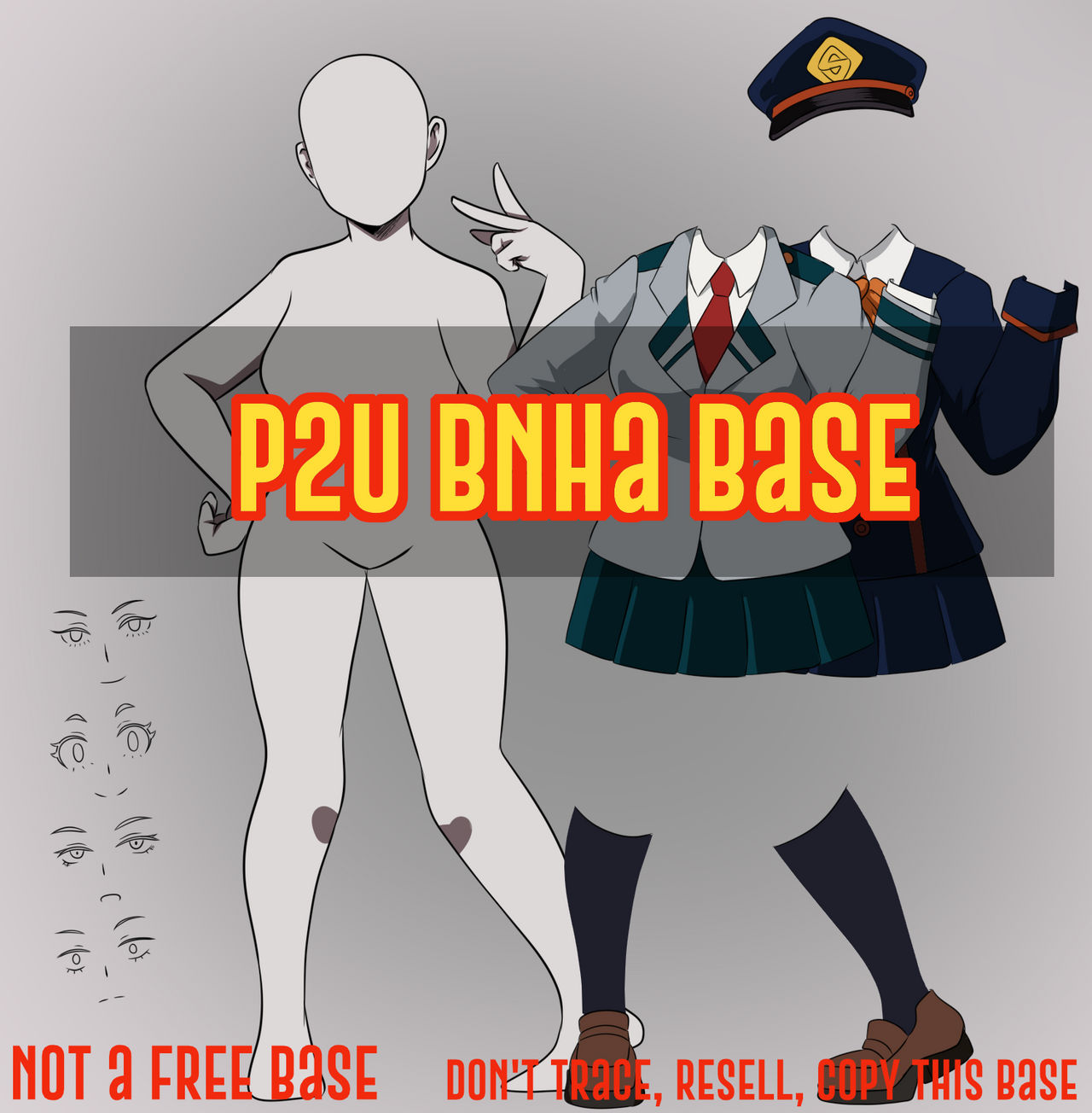 {PTU} Female BnHA base by PAREPIFLy on DeviantArt