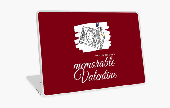 I'm dreaming of a memorable valentine Laptop Skin