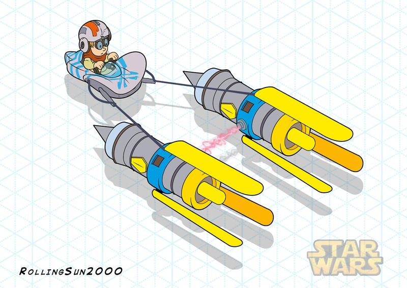 Star Wars Podracer (unfinished) by RollingSun2000 on DeviantArt
