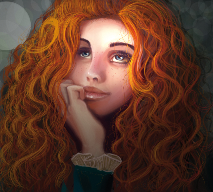 The red hair girl called Merida