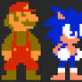 Super Mario Bros. NES Styled Sonic