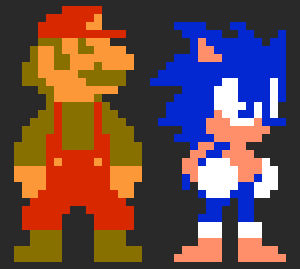 Super Mario Bros. NES Styled Sonic by WFR98 on DeviantArt