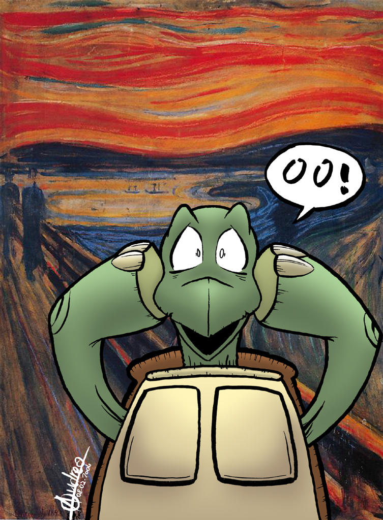 Screaming turtle by morpheu5 on DeviantArt