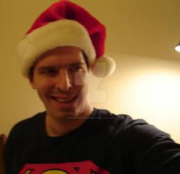 Christmas Brian with Santa hat
