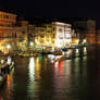 Grand Canal from Rialto by night