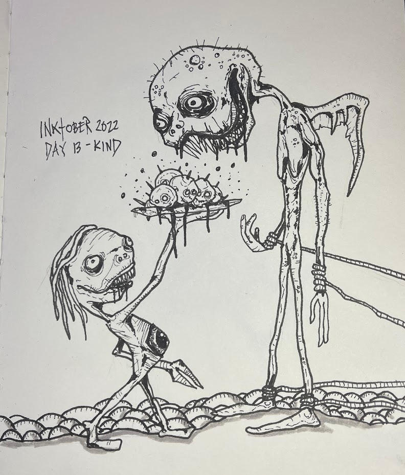 Day 13 Lin Deviantart Inktober 2022 - Day 13 - Kind by poeticdustbin on DeviantArt