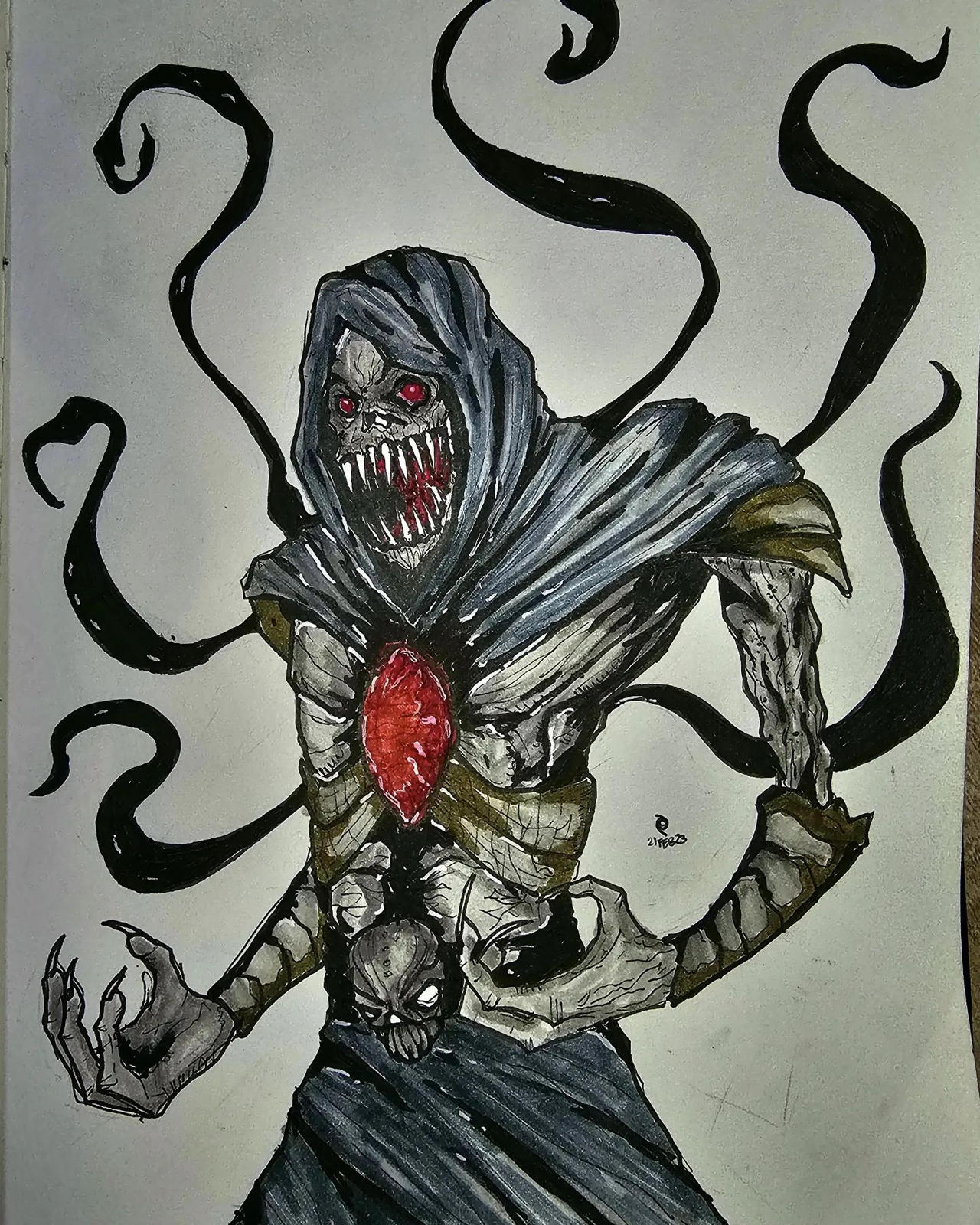 Ink Scarecrow - Pyramid Head Fanart because he got a
