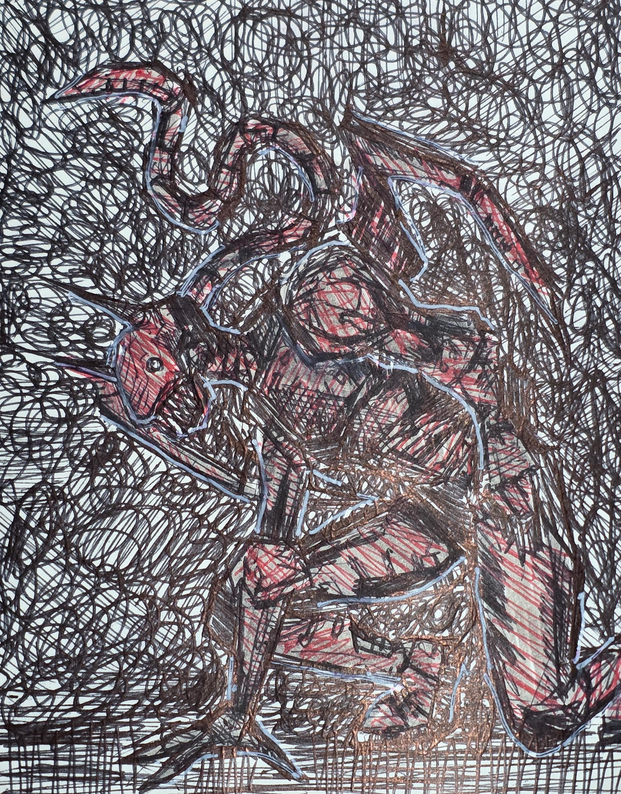 Demon Scrible Quick Scribble of a Demonic Entity by poeticdustbin on DeviantArt