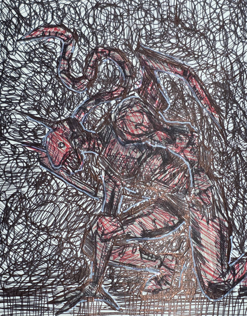 Deviantart Evil Entity Quick Scribble of a Demonic Entity by poeticdustbin on DeviantArt