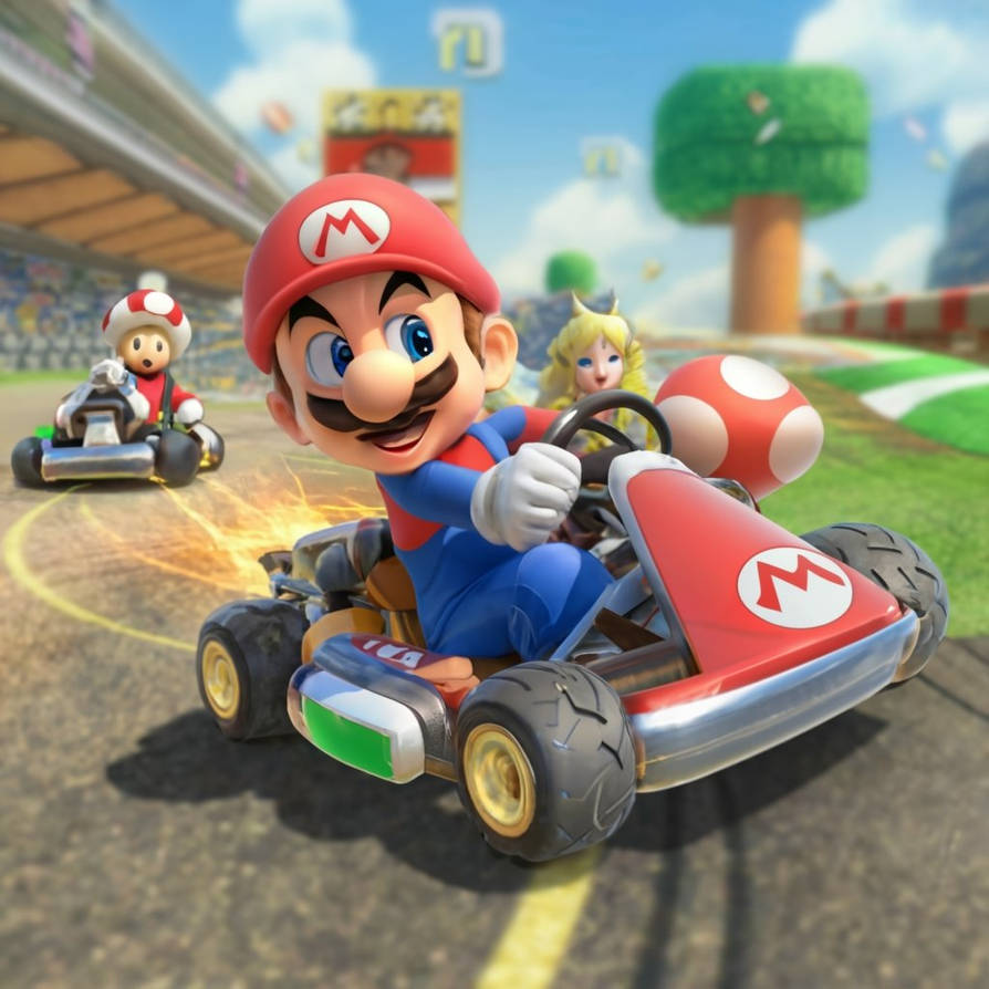 Mario Kart All Stars Digital Illustration Game By RebelsFantasyWorld On mario-kart-all-stars-digital-illustration-game-by-rebelsfantasyworld-on
