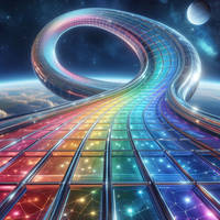 Rainbow Road Background