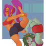 Shantae And Rotty Do Yoga