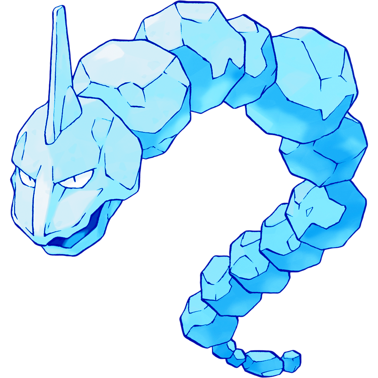 shiny Crystal onix (pokemon) - Drawception