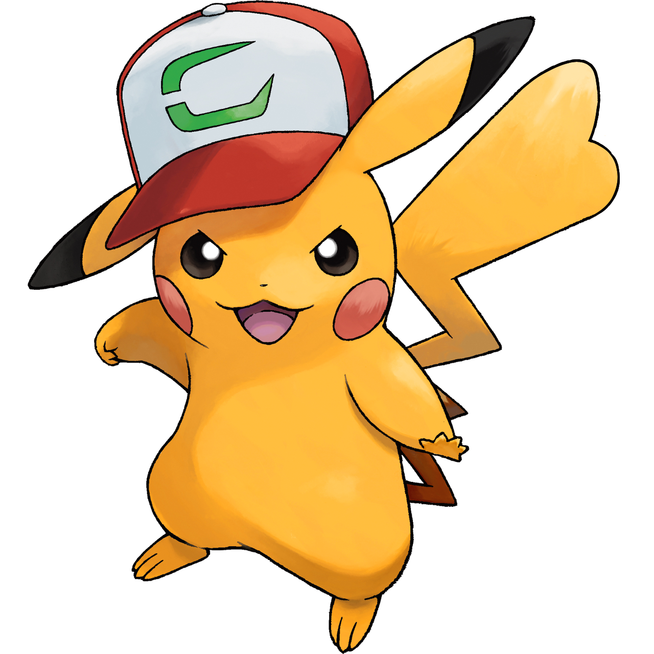 Pikachu-original-cap Pokémon coloring page Pikachu-original-cap Pokémon coloring page